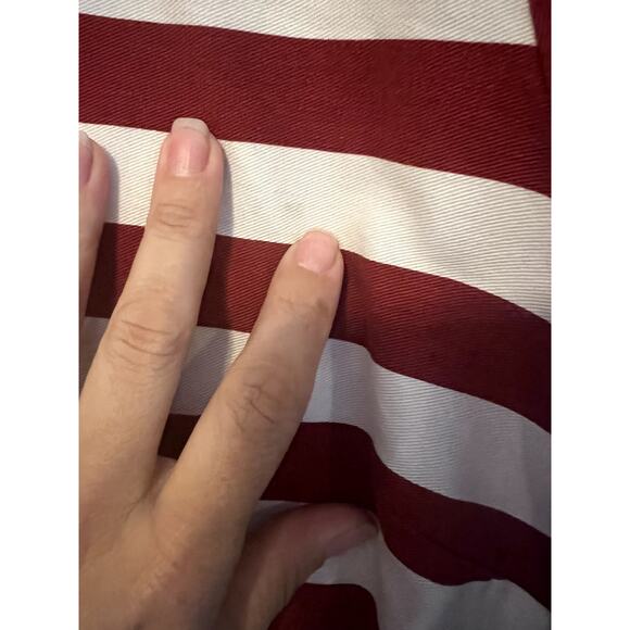 American USA Flag Shirt Vintage Cotton Chambray Patriot Size XXL 20 Button Down - Picture 2 of 8